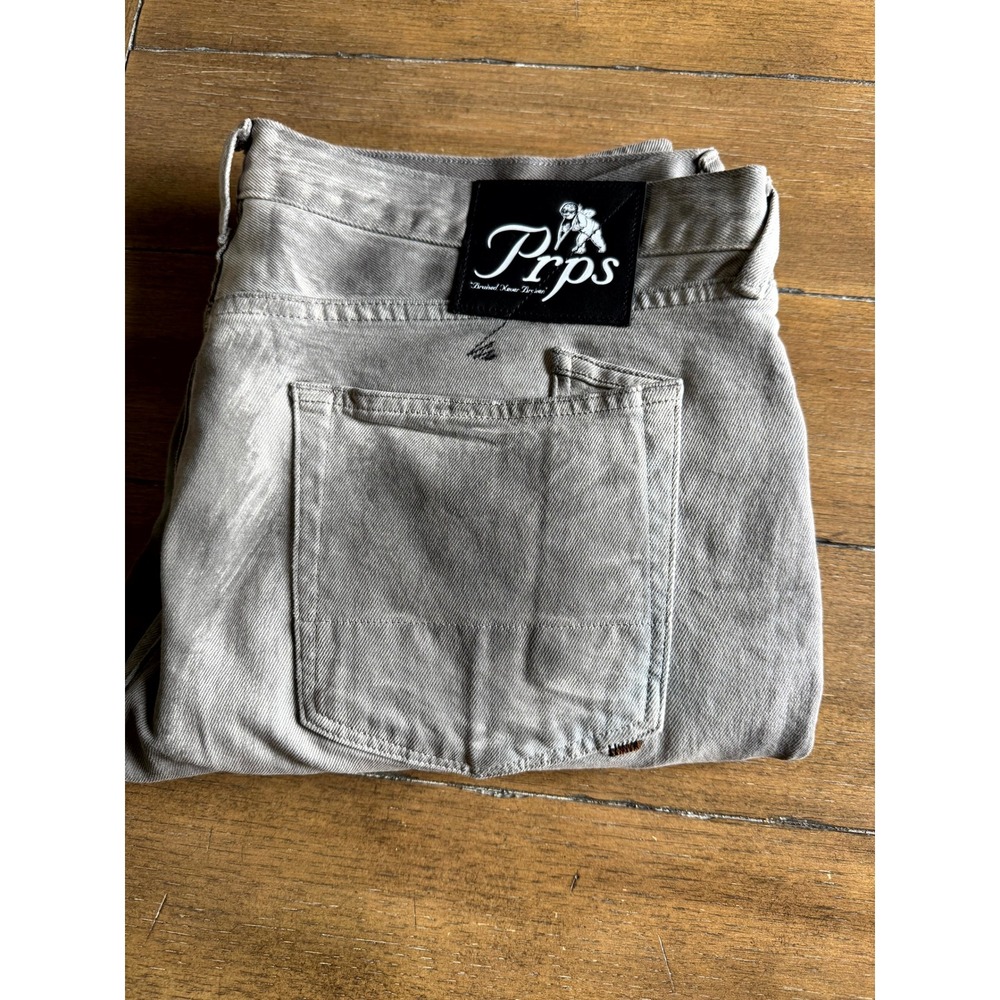 PRPS Mens Gray Acid Wash Denim Jeans Size 38 Bruised Never Broken NWOT - Picture 15 of 15